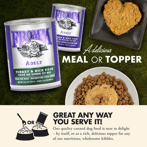 Fromm Classic Adult Wet Dog Food - Turkey & Rice - 12.5oz Can